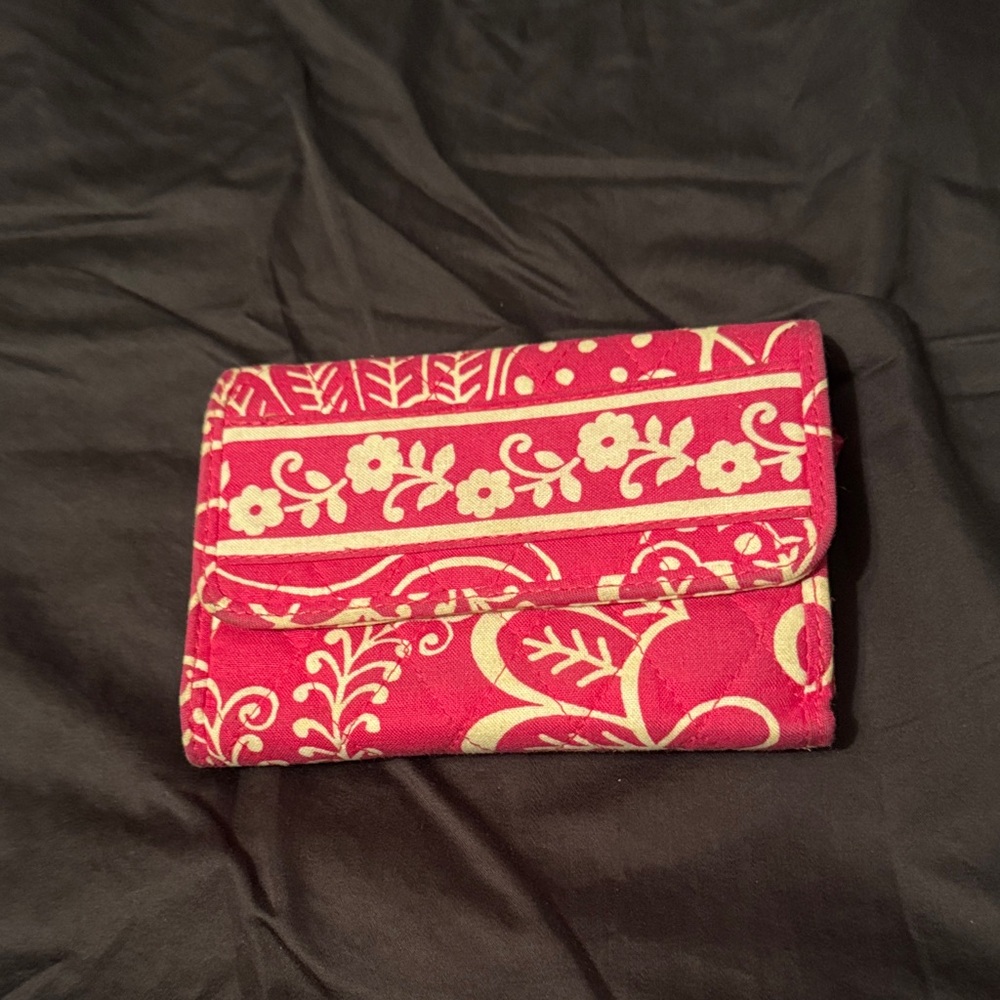 Vera Bradley Pink and White Floral Wallet